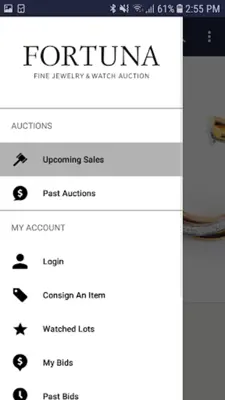 Fortuna Jewelry and Watch Auct android App screenshot 0